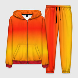 Костюм мужской Переливы оранжевого, цвет: 3D-красный