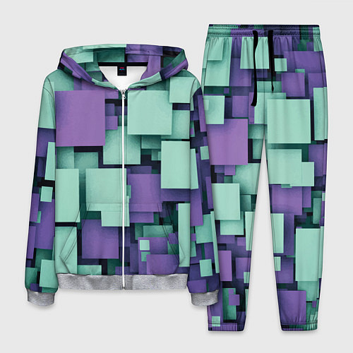Мужской костюм Trendy geometric pattern / 3D-Меланж – фото 1