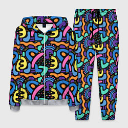 Мужской костюм Multicolored texture pattern