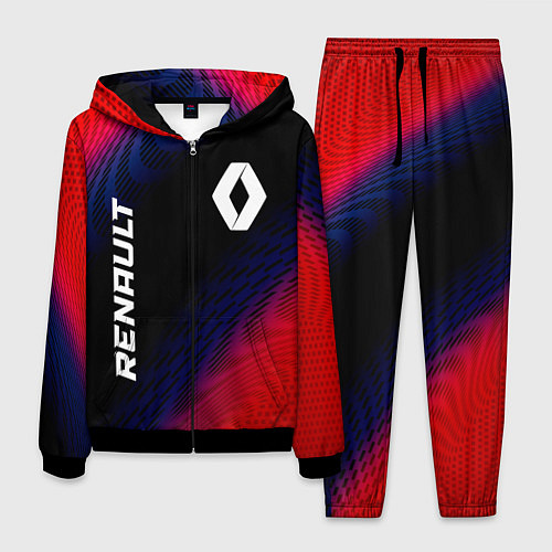 Мужской костюм Renault красный карбон / 3D-Черный – фото 1