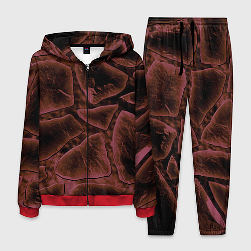 Мужской костюм Камнепад / 3D-Красный – фото 1