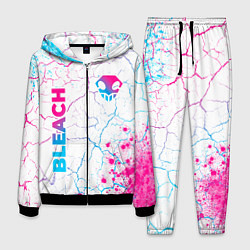 Мужской костюм Bleach neon gradient style: надпись, символ