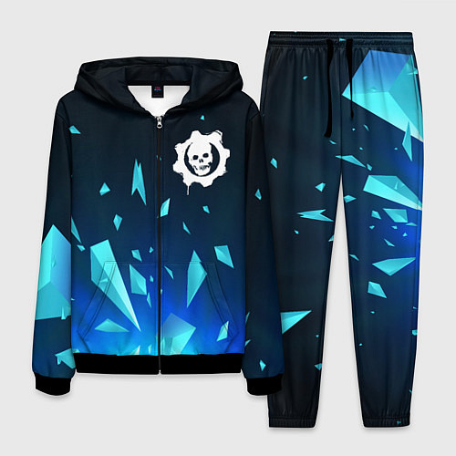 Мужской костюм Gears of War взрыв частиц / 3D-Черный – фото 1