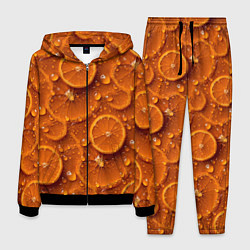 Мужской костюм Сочная текстура из долек апельсина