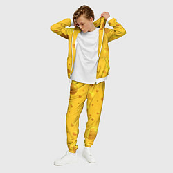 Костюм мужской Сырная текстура, цвет: 3D-белый — фото 2