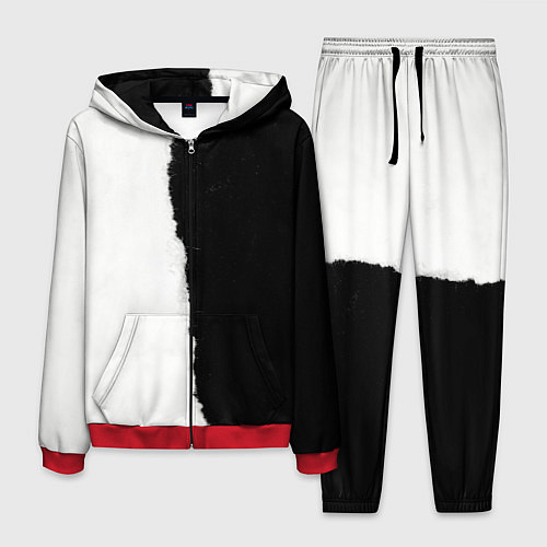 Мужской костюм Вертикально оторванный лист бумаги / 3D-Красный – фото 1