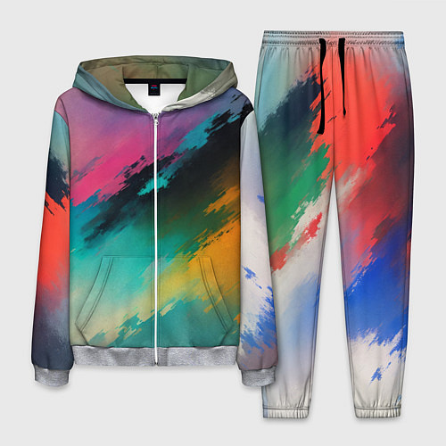 Мужской костюм Абстрактный туман / 3D-Меланж – фото 1