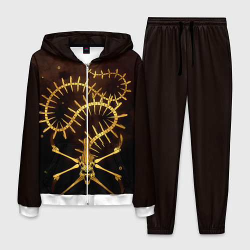 Мужской костюм Subnautica скелет морского чудовища / 3D-Белый – фото 1