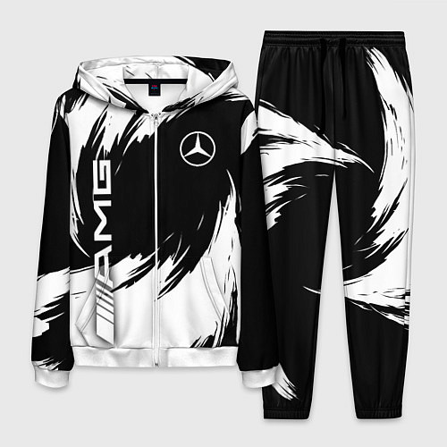 Мужской костюм Mercedes benz - white color / 3D-Белый – фото 1