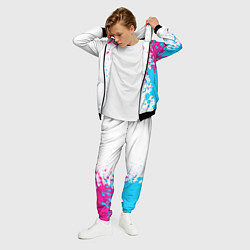 Костюм мужской Radiohead neon gradient style: по-вертикали, цвет: 3D-черный — фото 2