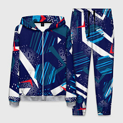 Костюм мужской Текстурный грандж, цвет: 3D-меланж