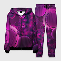 Костюм мужской Фиолетовые шары, цвет: 3D-черный