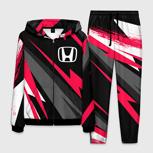 Мужской костюм Honda fast lines / 3D-Черный – фото 1