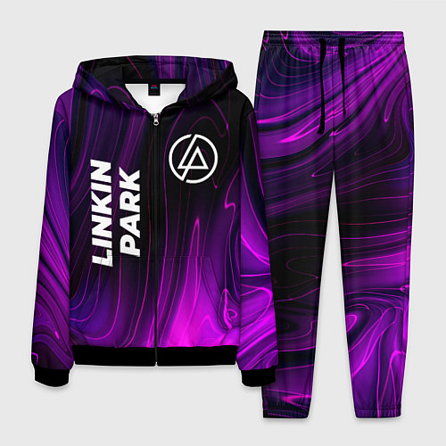 Мужской костюм Linkin Park violet plasma / 3D-Черный – фото 1