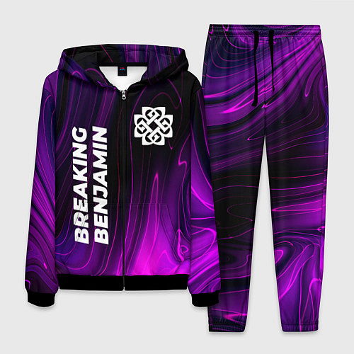 Мужской костюм Breaking Benjamin violet plasma / 3D-Черный – фото 1