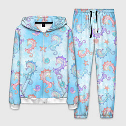 Мужской костюм Морские коньки - паттерн