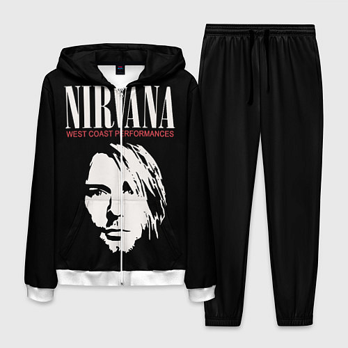 Мужской костюм Nirvana - Kurt Cobain / 3D-Белый – фото 1