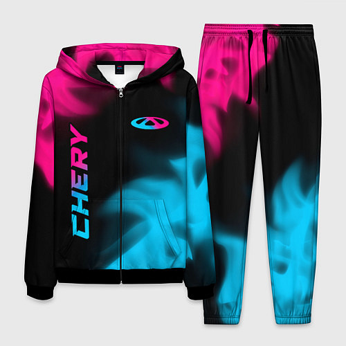 Мужской костюм Chery - neon gradient: надпись, символ / 3D-Черный – фото 1