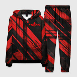 Мужской костюм CS GO black and red