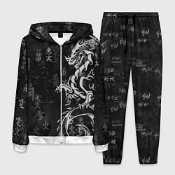 Костюм мужской White dragon - grunge, цвет: 3D-белый