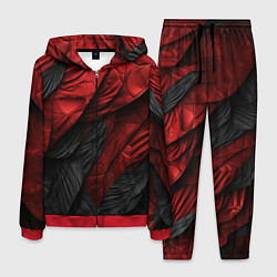 Мужской костюм Red black texture