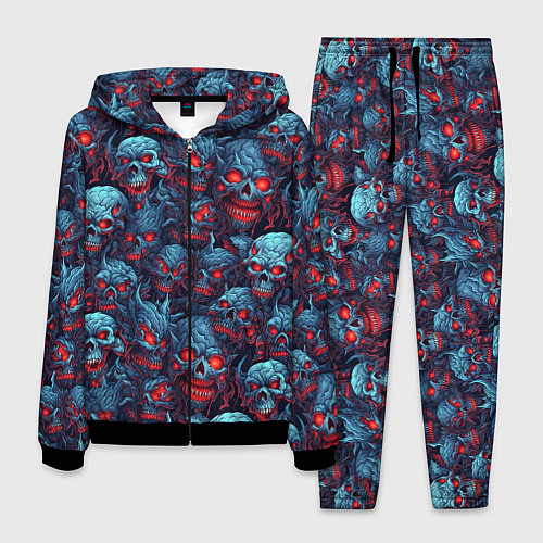 Мужской костюм Monster skulls pattern / 3D-Черный – фото 1