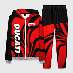 Мужской костюм Ducati - red stripes