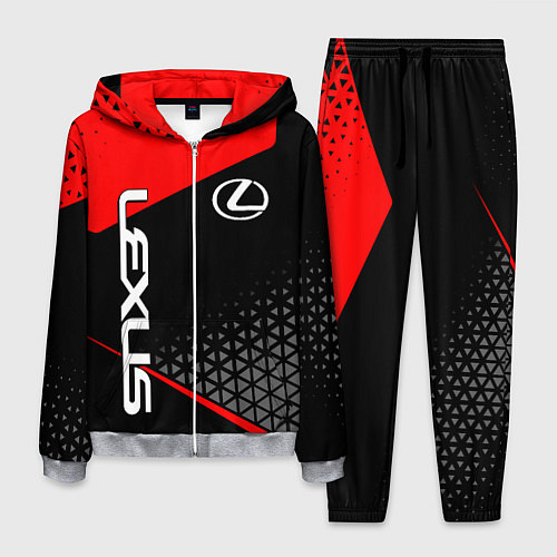Мужской костюм Lexus - red sportwear / 3D-Меланж – фото 1
