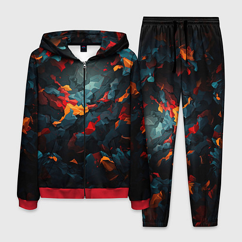 Мужской костюм Мрачный камуфляж / 3D-Красный – фото 1