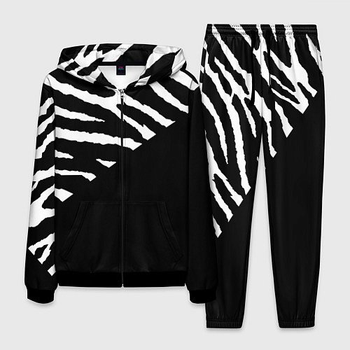 Мужской костюм Полосы зебры с черным / 3D-Черный – фото 1
