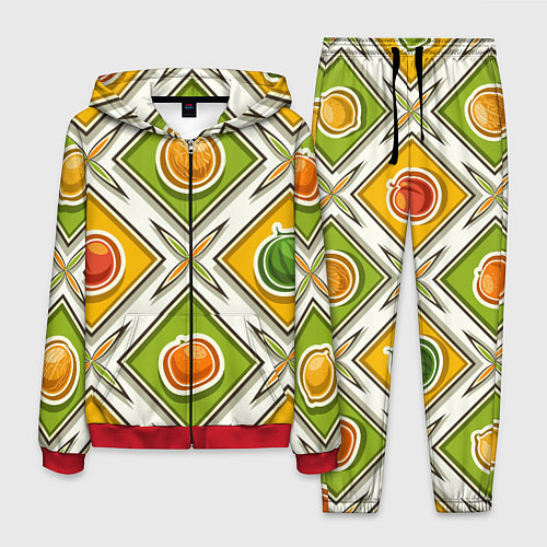Мужской костюм Fruits and berries pattern / 3D-Красный – фото 1