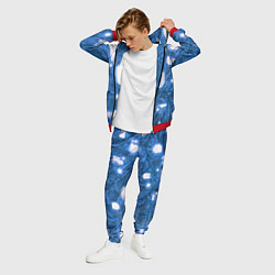 Костюм мужской Синие кибернетические схемы неон, цвет: 3D-красный — фото 2