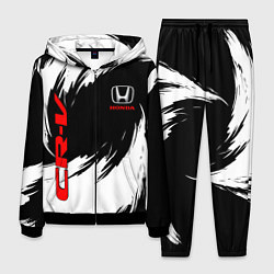 Костюм мужской Honda - белые краски, цвет: 3D-черный