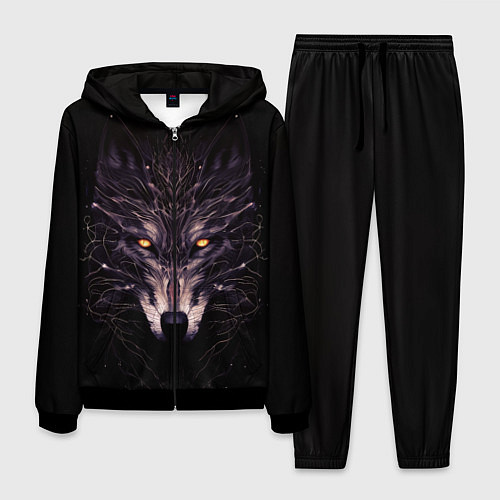 Мужской костюм Волк в кромешной темноте / 3D-Черный – фото 1