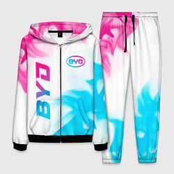 Костюм мужской BYD neon gradient style: надпись, символ, цвет: 3D-черный