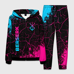 Костюм мужской Berserk - neon gradient: надпись, символ, цвет: 3D-черный