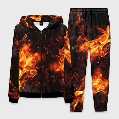 Мужской костюм Fire style / 3D-Черный – фото 1