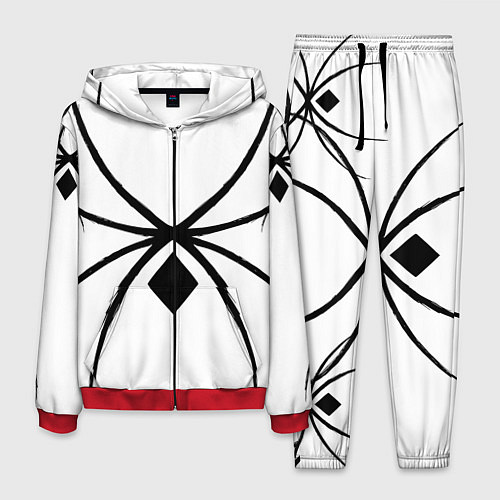 Мужской костюм Пауки узор / 3D-Красный – фото 1