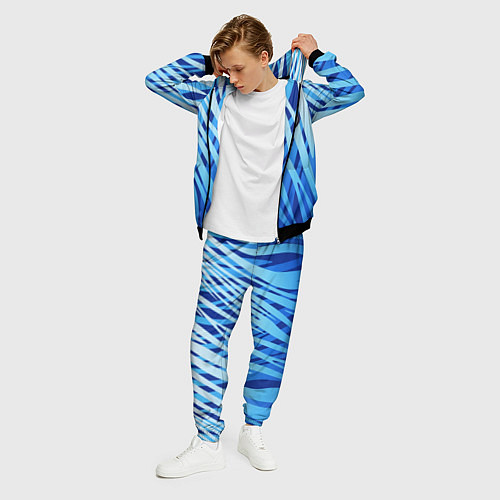 Мужской костюм Volkswagen - синий камуфляж / 3D-Черный – фото 3