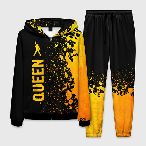 Мужской костюм Queen - gold gradient по-вертикали / 3D-Черный – фото 1