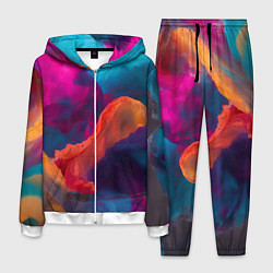 Костюм мужской Акварельные краски, цвет: 3D-белый