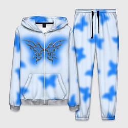 Костюм мужской Y2K blue butterfly, цвет: 3D-меланж