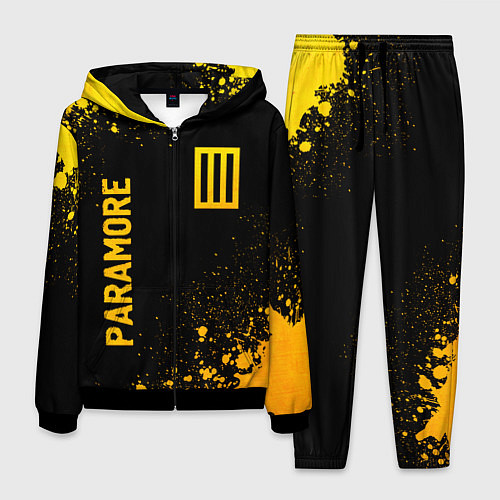 Мужской костюм Paramore - gold gradient вертикально / 3D-Черный – фото 1