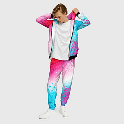 Костюм мужской In Flames neon gradient style по-вертикали, цвет: 3D-черный — фото 2