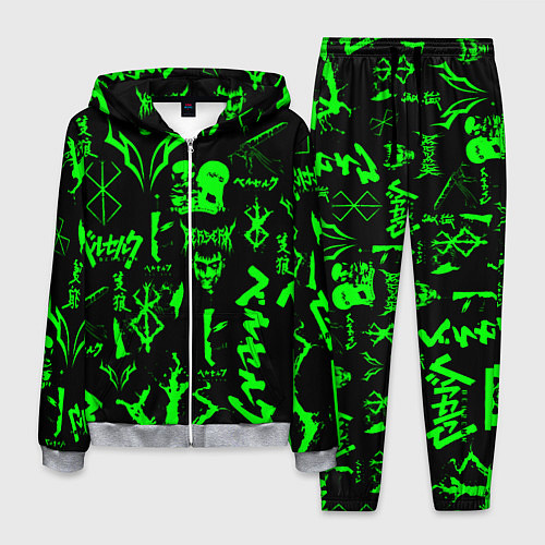 Мужской костюм Berserk neon green / 3D-Меланж – фото 1