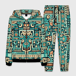 Мужской костюм Абстрактный паттерн в ацтекском стиле
