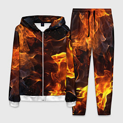 Костюм мужской Fire black, цвет: 3D-белый