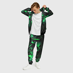 Костюм мужской Абстрактная интерпретация зеленого, цвет: 3D-черный — фото 2