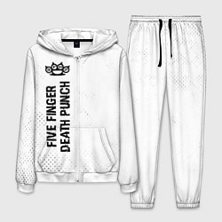 Мужской костюм Five Finger Death Punch glitch на светлом фоне по-