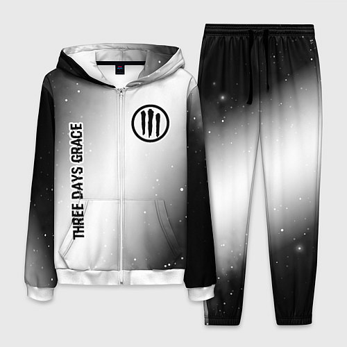 Мужской костюм Three Days Grace glitch на светлом фоне вертикальн / 3D-Белый – фото 1